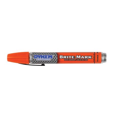Dykem BRITE-MARK 40 Medium Tip Marker, Orange (12pk) 40010